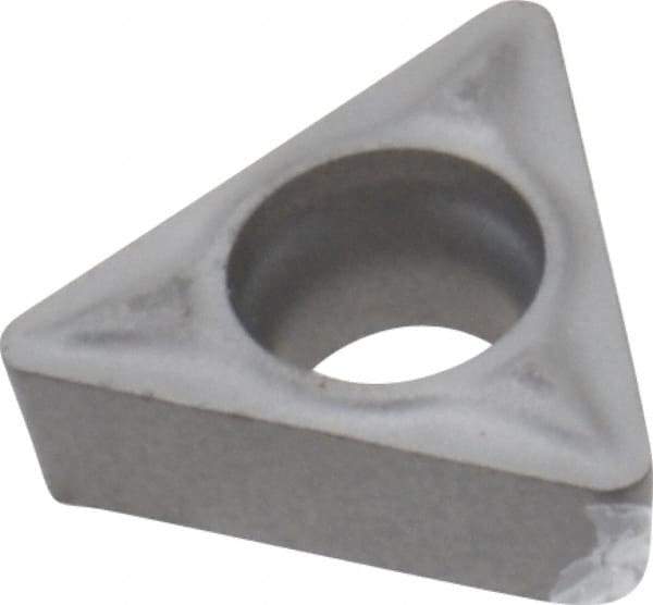 Parlec - TCMT061615 Carbide Boring Insert - Uncoated, 60° Triangle, 7° Relief Angle, 5/32" Inscr Circle, 5/64" Thick, 1/64" Corner Radius - Eagle Tool & Supply