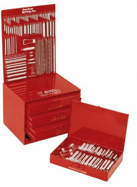 Gardner Spring - 600 Piece, MBHD Steel Extension & Compression Spring Assortment - 110 Sizes - Eagle Tool & Supply