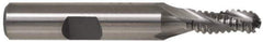 Interstate - 1" Diam, Coarse Pitch, 2" LOC, 5 Flute Cobalt Roughing Ball End Mill - Uncoated, 4-1/2" OAL, 3/4" Shank Diam, Single End - Eagle Tool & Supply
