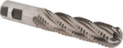 Interstate - 1" Diam, Coarse Pitch, 4" LOC, 5 Flute Cobalt Roughing Ball End Mill - Uncoated, 6-1/2" OAL, 1" Shank Diam, Single End - Eagle Tool & Supply