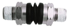 Value Collection - 3/8 Male NPT Pneumatic Hose Swivel Fitting - Steel, Nickel Plated, Industrial Interchange - Eagle Tool & Supply