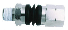 Value Collection - 1/4"MNPT x 1/8" FNPT Pneumatic Hose Swivel Fitting - Steel, Nickel Plated - Eagle Tool & Supply