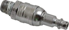 Value Collection - 1/4 Male NPT Pneumatic Hose Swivel Fitting - Steel, Nickel Plated, Industrial Interchange - Eagle Tool & Supply