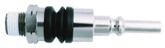 Value Collection - 1/4 Male BSPT Pneumatic Hose Swivel Fitting - Steel, Nickel Plated, CEJN Interchange - Eagle Tool & Supply