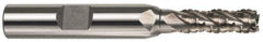Interstate - 3/4" Diam, 1-5/8" LOC, 4 Flute Cobalt Roughing & Finishing Square End Mill - Uncoated, 3-3/4" OAL, 5/8" Shank Diam, Weldon Shank, 30° Helix, Non-Centercutting - Eagle Tool & Supply