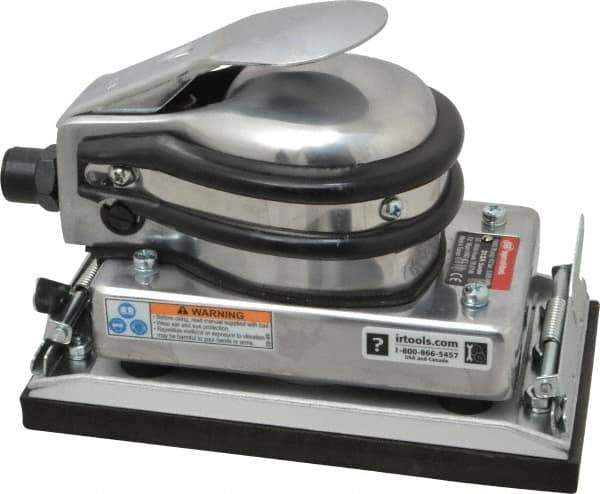 Ingersoll-Rand - 8,000 OPM, 12 CFM Air Consumption, Palm Air Orbital Sander - Rectangular Pad, 1/4 NPT Inlet - Eagle Tool & Supply