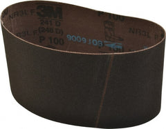 3M - 3-1/2" Wide x 15-1/2" OAL, 100 Grit, Aluminum Oxide Abrasive Belt - Eagle Tool & Supply