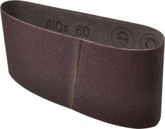 3M - 3-1/2" Wide x 15-1/2" OAL, 60 Grit, Aluminum Oxide Abrasive Belt - Aluminum Oxide, Medium, Coated, X Weighted Cloth Backing, Series 241D - Eagle Tool & Supply