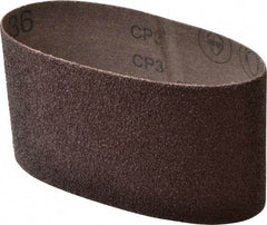 3M - 3-1/2" Wide x 15-1/2" OAL, 36 Grit, Aluminum Oxide Abrasive Belt - Aluminum Oxide, Very Coarse, Coated, X Weighted Cloth Backing, Series 341D - Eagle Tool & Supply