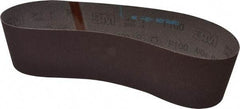 3M - 4" Wide x 36" OAL, 100 Grit, Aluminum Oxide Abrasive Belt - Aluminum Oxide, Fine, Coated, X Weighted Cloth Backing, Series 341D - Eagle Tool & Supply