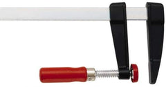 Bessey - 5-1/2" Deep Throat, 12" Max Capacity, Step Over Sliding Arm Clamp - 2,660 Lb Clamping Pressure, 0.775" Spindle Diam - Eagle Tool & Supply