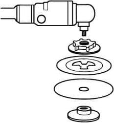 3M - Abrasive Disc Face Plate - 12,000 RPM - Eagle Tool & Supply