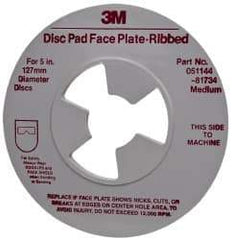 3M - Abrasive Disc Face Plate - 12,000 RPM - Eagle Tool & Supply