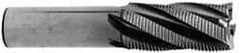 Interstate - 1-1/4" Diam, Fine Pitch, 6" LOC, 6 Flute Cobalt Roughing Square End Mill - Uncoated, 8-1/2" OAL, 1-1/4" Shank Diam, Single End - Eagle Tool & Supply