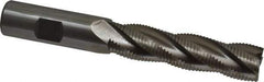Interstate - 3/4" Diam, Fine Pitch, 3" LOC, 4 Flute Cobalt Roughing Square End Mill - Uncoated, 5-1/4" OAL, 3/4" Shank Diam, Single End - Eagle Tool & Supply