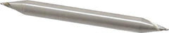 Interstate - 3/64", 1/16" LOC, 3/16" Shank Diam, 2" OAL, 2 Flute, Cobalt Square End Mill - Double End, Uncoated, Spiral Flute, 30° Helix, Centercutting, Right Hand Cut, Right Hand Flute - Eagle Tool & Supply