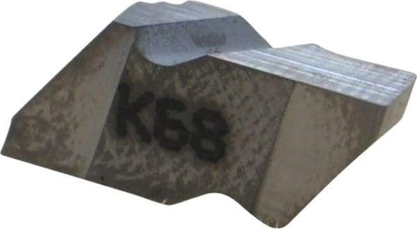 Kennametal - 2125NG Grade K68, 3.18mm Cutting Width Carbide Grooving Insert - 2.79mm Max Depth of Cut, Left Hand, 0.19mm Corner Radius, Uncoated - Eagle Tool & Supply