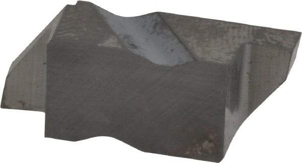 Kennametal - 4125NG Grade K68, 3.18mm Cutting Width Carbide Grooving Insert - 3.81mm Max Depth of Cut, Right Hand, 0.19mm Corner Radius, Uncoated - Eagle Tool & Supply