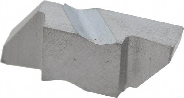 Kennametal - 4189NG Grade K68, 4.8mm Cutting Width Carbide Grooving Insert - 6.35mm Max Depth of Cut, Right Hand, 0.57mm Corner Radius, Uncoated - Eagle Tool & Supply