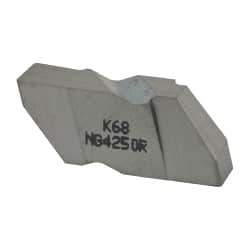 Kennametal - 4250NG Grade K68, 6.35mm Cutting Width Carbide Grooving Insert - 6.35mm Max Depth of Cut, Right Hand, 0.57mm Corner Radius, Uncoated - Eagle Tool & Supply