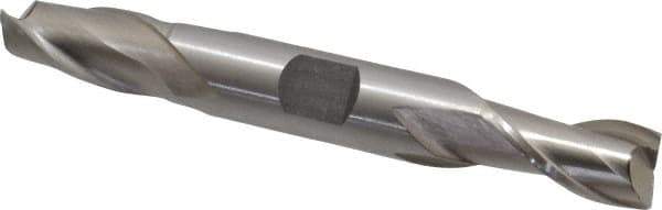 Interstate - 15/32", 13/16" LOC, 1/2" Shank Diam, 3-3/4" OAL, 2 Flute, Cobalt Square End Mill - Double End, Uncoated, Spiral Flute, Centercutting, Right Hand Cut, Right Hand Flute - Eagle Tool & Supply