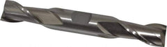 Interstate - 5/8", 1-1/8" LOC, 5/8" Shank Diam, 4-1/2" OAL, 2 Flute, Cobalt Square End Mill - Double End, Uncoated, Spiral Flute, Centercutting, Right Hand Cut, Right Hand Flute - Eagle Tool & Supply