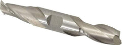 Interstate - 11/16", 1-5/16" LOC, 3/4" Shank Diam, 5" OAL, 2 Flute, Cobalt Square End Mill - Double End, Uncoated, Spiral Flute, Centercutting, Right Hand Cut, Right Hand Flute - Eagle Tool & Supply