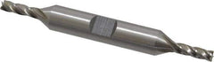 Interstate - 5/32", 7/16" LOC, 3/8" Shank Diam, 3-1/8" OAL, 4 Flute, Cobalt Square End Mill - Double End, Uncoated, Spiral Flute, Centercutting, Right Hand Cut, Right Hand Flute - Eagle Tool & Supply