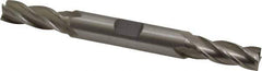 Interstate - 5/16", 3/4" LOC, 3/8" Shank Diam, 3-1/2" OAL, 4 Flute, Cobalt Square End Mill - Double End, Uncoated, Spiral Flute, Centercutting, Right Hand Cut, Right Hand Flute - Eagle Tool & Supply