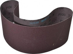 3M - 6" Wide x 48" OAL, 100 Grit, Aluminum Oxide Abrasive Belt - Aluminum Oxide, Fine, Coated, X Weighted Cloth Backing, Series 241D - Eagle Tool & Supply