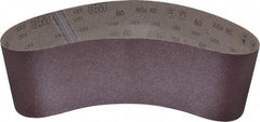 3M - 6" Wide x 48" OAL, 60 Grit, Aluminum Oxide Abrasive Belt - Aluminum Oxide, Medium, Coated, X Weighted Cloth Backing, Series 341D - Eagle Tool & Supply