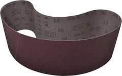 3M - 1/2" Wide x 18" OAL, 45 Trizact Grit, Aluminum Oxide Abrasive Belt - Aluminum Oxide, Extra Fine, Coated, X Weighted Cloth Backing, Series 237AA - Eagle Tool & Supply