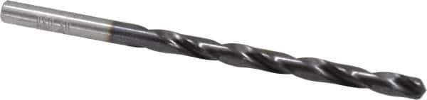 Chicago-Latrobe - #10 135° High Speed Steel Jobber Drill - TiAlN Finish, Right Hand Cut, Spiral Flute, Straight Shank, 3-5/8" OAL, Split Point - Eagle Tool & Supply