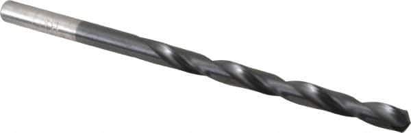 Chicago-Latrobe - #12 135° High Speed Steel Jobber Drill - TiAlN Finish, Right Hand Cut, Spiral Flute, Straight Shank, 3-1/2" OAL, Split Point - Eagle Tool & Supply