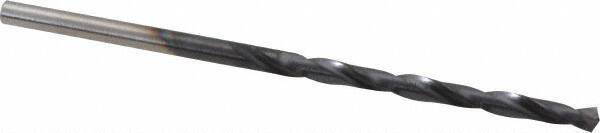 Chicago-Latrobe - #40 135° High Speed Steel Jobber Drill - TiAlN Finish, Right Hand Cut, Spiral Flute, Straight Shank, 2-3/8" OAL, Split Point - Eagle Tool & Supply