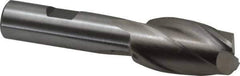 Interstate - 7/8", 1-1/2" LOC, 5/8" Shank Diam, 3-3/4" OAL, 2 Flute, Cobalt Square End Mill - Single End, Uncoated, Spiral Flute, Centercutting, Right Hand Cut, Right Hand Flute - Eagle Tool & Supply