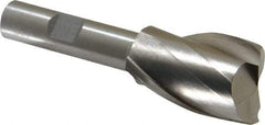 Interstate - 1", 1-1/2" LOC, 1/2" Shank Diam, 3-5/8" OAL, 2 Flute, Cobalt Square End Mill - Single End, Uncoated, Spiral Flute, Centercutting, Right Hand Cut, Right Hand Flute - Eagle Tool & Supply
