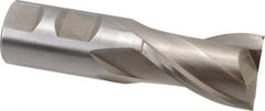 Interstate - 1-1/8", 1-5/8" LOC, 1" Shank Diam, 3-7/8" OAL, 2 Flute, Cobalt Square End Mill - Single End, Uncoated, Spiral Flute, Centercutting, Right Hand Cut, Right Hand Flute - Eagle Tool & Supply