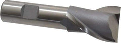Interstate - 1-3/16", 1-5/8" LOC, 3/4" Shank Diam, 3-7/8" OAL, 2 Flute, Cobalt Square End Mill - Single End, Uncoated, Spiral Flute, Centercutting, Right Hand Cut, Right Hand Flute - Eagle Tool & Supply