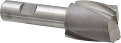 Interstate - 1-3/8", 1-5/8" LOC, 3/4" Shank Diam, 4-1/8" OAL, 2 Flute, Cobalt Square End Mill - Single End, Uncoated, Spiral Flute, Centercutting, Right Hand Cut, Right Hand Flute - Eagle Tool & Supply