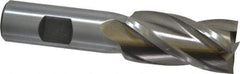 Interstate - 15/16", 1-7/8" LOC, 3/4" Shank Diam, 4-1/8" OAL, 4 Flute, Cobalt Square End Mill - Single End, Uncoated, Spiral Flute, 30° Helix, Centercutting, Right Hand Cut, Right Hand Flute - Eagle Tool & Supply