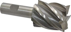 Interstate - 1-3/4", 2" LOC, 3/4" Shank Diam, 4-1/2" OAL, 6 Flute, Cobalt Square End Mill - Single End, Uncoated, Spiral Flute, 30° Helix, Centercutting, Right Hand Cut, Right Hand Flute - Eagle Tool & Supply