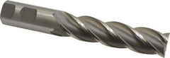 Interstate - 1", 4" LOC, 1" Shank Diam, 6-1/2" OAL, 4 Flute, Cobalt Square End Mill - Single End, Uncoated, Spiral Flute, 30° Helix, Centercutting, Right Hand Cut, Right Hand Flute - Eagle Tool & Supply
