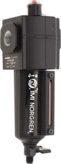 Norgren - 3/8" NPT, 250 Max psi Intermediate Micro Fog Lubricator - Metal Bowl with Sight Glass, Aluminum Body, 138 CFM, 175°F Max Temp, 2.68" Wide x 8.02" High - Eagle Tool & Supply