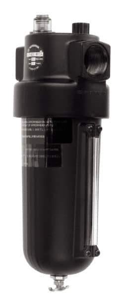 Norgren - 1-1/2 NPT Port, 250 Max psi, Heavy-Duty Lubricator - Metal Bowl with Sight Glass, Aluminum Body, 275 CFM, 175°F Max, 4-1/2" Wide x 12.43" High - Eagle Tool & Supply