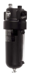 Norgren - 1-1/2 NPT Port, 250 Max psi, Heavy-Duty Lubricator - Metal Bowl with Sight Glass, Aluminum Body, 275 CFM, 175°F Max, 4-1/2" Wide x 12.43" High - Eagle Tool & Supply