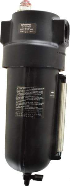 Norgren - 1 NPT Port, 250 Max psi, Heavy-Duty Lubricator - Metal Bowl with Sight Glass, Aluminum Body, 275 CFM, 175°F Max, 4-1/2" Wide x 12.43" High - Eagle Tool & Supply