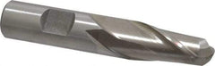 Interstate - 5/8" Diam, 1-3/8" LOC, 2 Flute Cobalt Ball End Mill - Uncoated, Single End, 3-3/8" OAL, 5/8" Shank Diam, Spiral Flute - Eagle Tool & Supply
