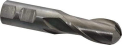 Interstate - 7/8" Diam, 2" LOC, 2 Flute Cobalt Ball End Mill - Uncoated, Single End, 4-1/4" OAL, 7/8" Shank Diam, Spiral Flute - Eagle Tool & Supply