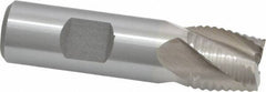Interstate - 3/4" Diam, Coarse Pitch, 3/4" LOC, 4 Flute Cobalt Roughing Square End Mill - Uncoated, 3" OAL, 3/4" Shank Diam, Single End - Eagle Tool & Supply